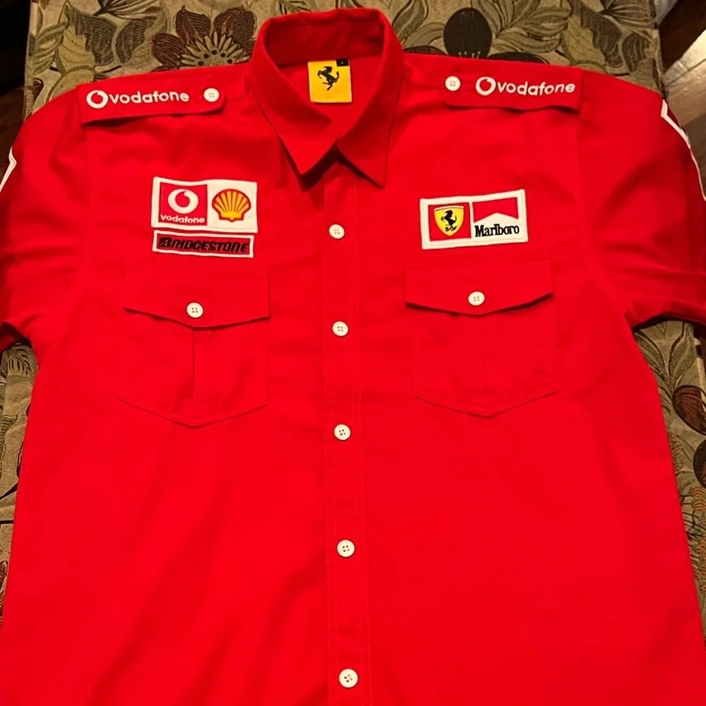 ferrari dress shirt Ferrari 2024 Scuderia Ferrari Ropa Scuderia Ferrari Dress Shirt Season **2024** Pitshop